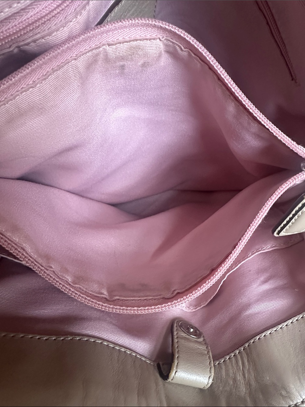 Coach Vintage Soho Snaphead Pink & Taupe Shoulder Tote Matching Wristlet RARE - Picture 13 of 16
